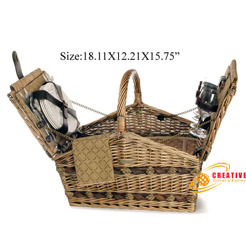 Picnic basket 4 persons use