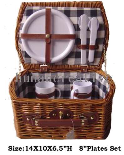 Willow Picnic basket For 2 Persons Use