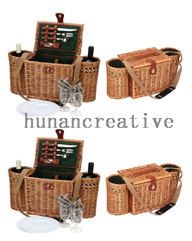 Willow Picnic basket For 2 Persons Use