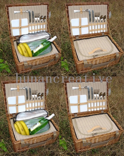 Willow Picnic basket For 2 Persons Use