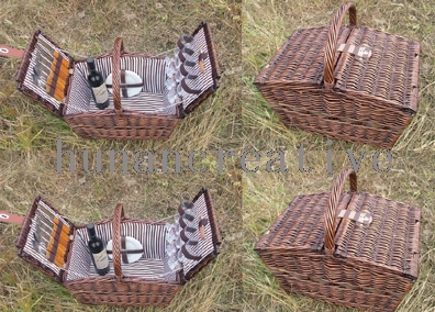 Willow Picnic basket For 4 Persons Use