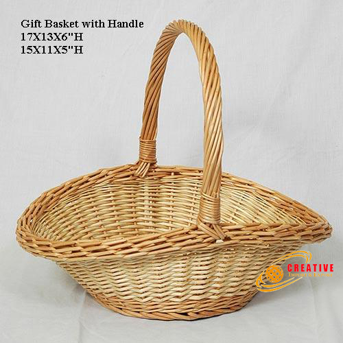 Willow handled basket