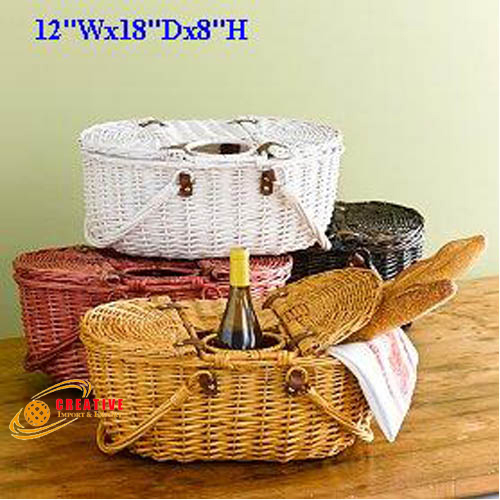 Willow handled basket