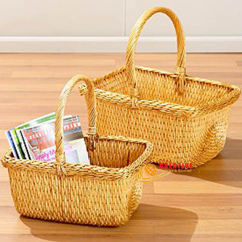 Willow handled basket