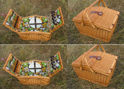 Willow Picnic basket For 4 Persons Use