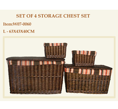 Set of 4 Storage Chest Set