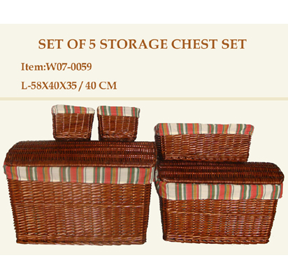 Set of 5 Storage Chest Set