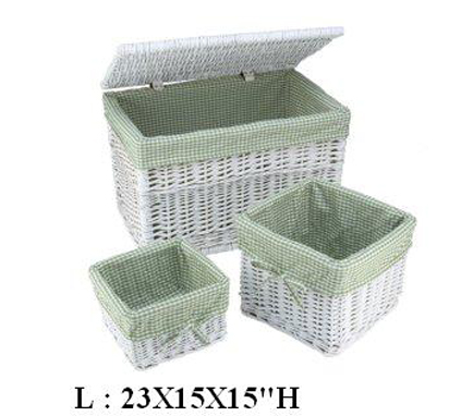 S/3 Willow Storage Chest Set