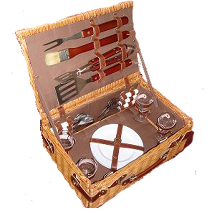 BBQ Basket with 4 pcs tool set