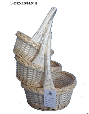 Willow handled basket