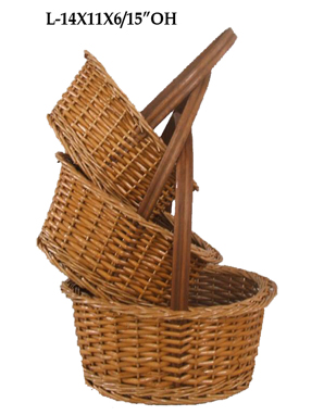 Willow handled basket