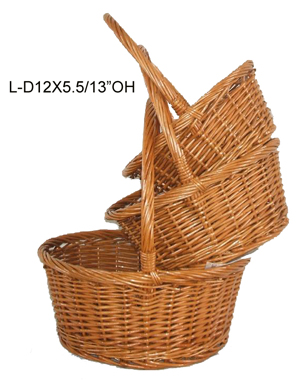 Willow handled basket